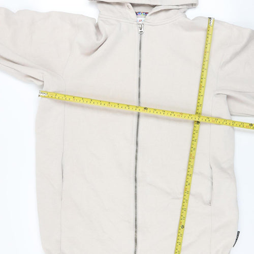Helen Steele Men’s Beige Full Zip Hoodie Size M