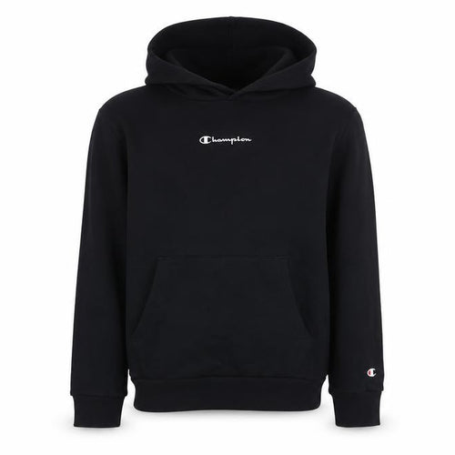 Champion Boys Black Pullover Hoodie 11-12 Years Regular Fit Fleece Sweatshirt