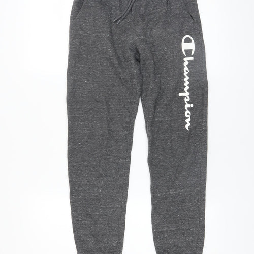 Champion Boys Grey Jogger Trousers Size 11-12 Years Cotton Blend