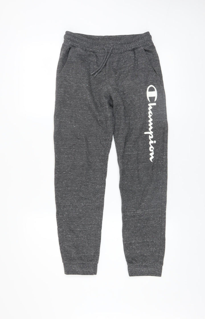 Champion Boys Grey Jogger Trousers Size 11-12 Years Cotton Blend