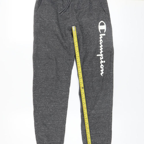 Champion Boys Grey Jogger Trousers Size 11-12 Years Cotton Blend