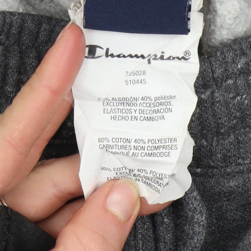 Champion Boys Grey Jogger Trousers Size 11-12 Years Cotton Blend