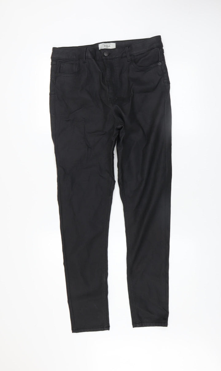 New Look Women Black Skinny Jegging Trousers UK 14 Viscose Blend