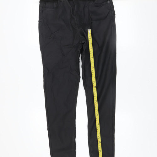 New Look Women Black Skinny Jegging Trousers UK 14 Viscose Blend