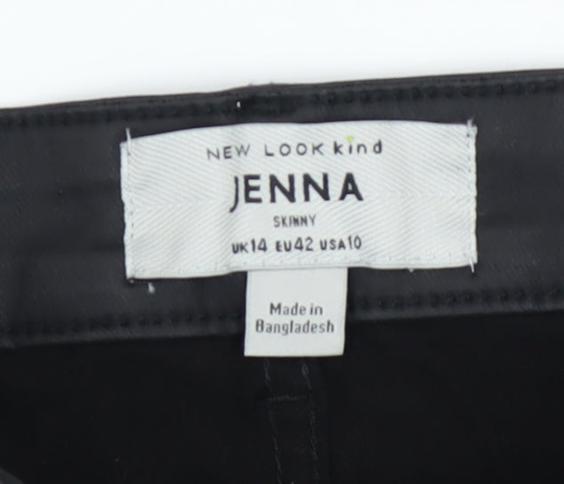 New Look Women Black Skinny Jegging Trousers UK 14 Viscose Blend