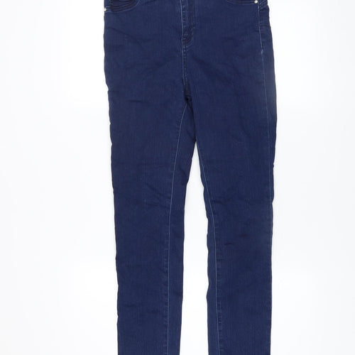 Gallery Women's Blue Mid Rise Skinny Stretch Jeans Size 12