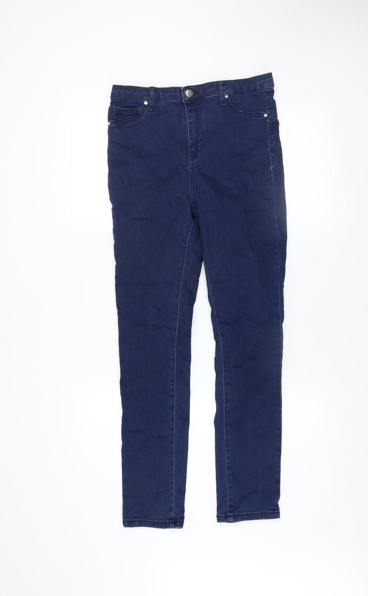 Gallery Women's Blue Mid Rise Skinny Stretch Jeans Size 12