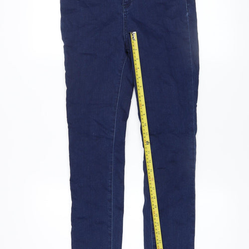 Gallery Women's Blue Mid Rise Skinny Stretch Jeans Size 12