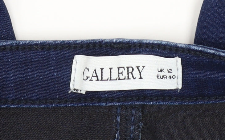 Gallery Women's Blue Mid Rise Skinny Stretch Jeans Size 12