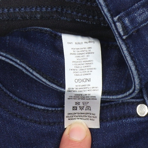 Gallery Women's Blue Mid Rise Skinny Stretch Jeans Size 12