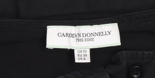 Carolyn Donnelly Women’s Black Size 10 Shift Dress Long Sleeve
