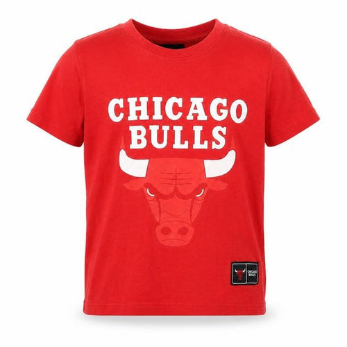 NBA Chicago Bulls Boys Red Cotton T-Shirt 3-4 Years Short Sleeve Top