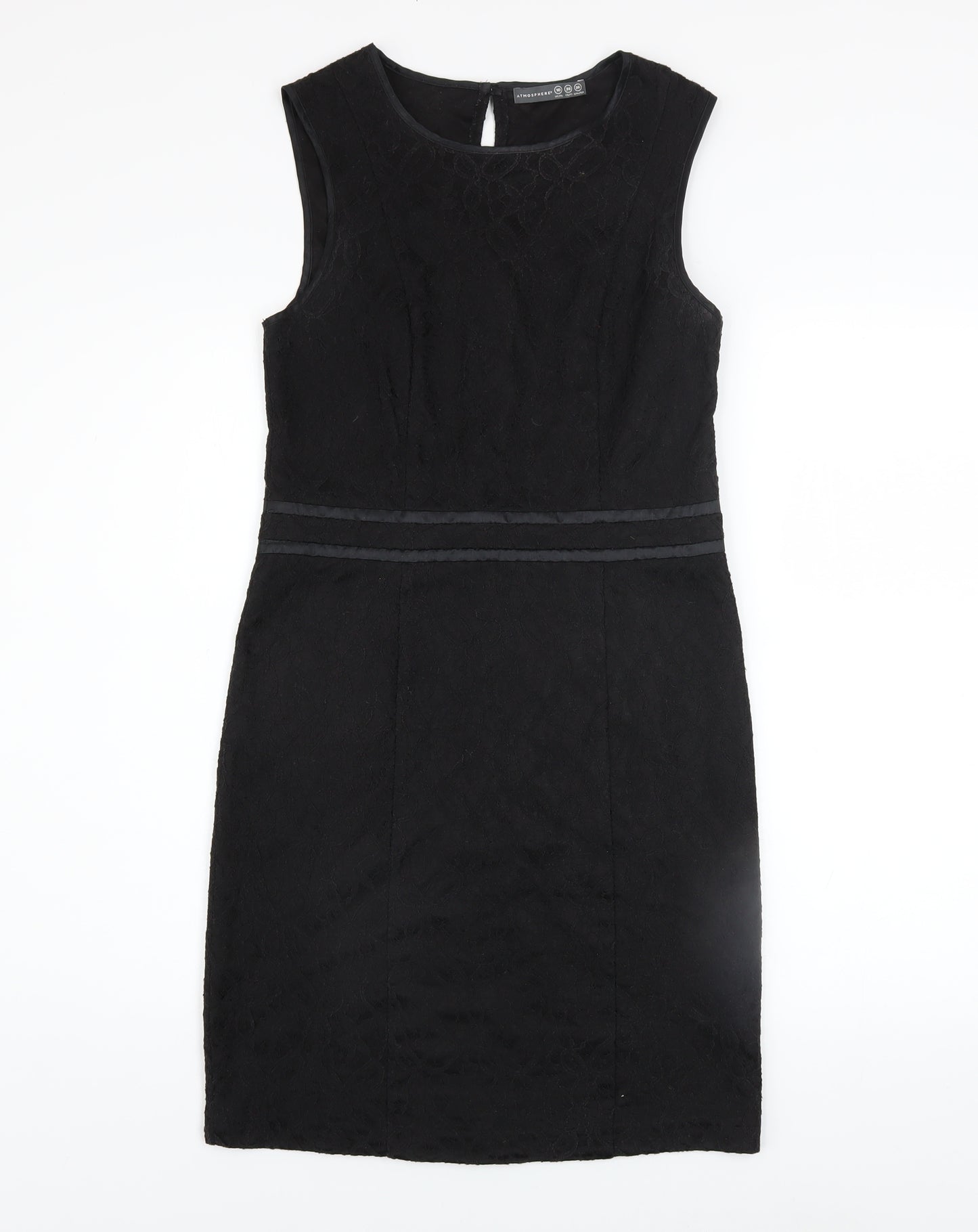 Atmosphere Women’s Black Lace Sheath Knee Length Dress UK 10