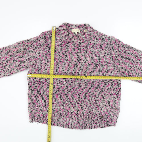 Ted Baker Women’s Multicoloured Wool Blend Chunky Knit High Neck Jumper Size S