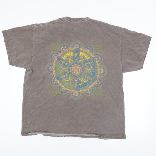 Urban Outfitters Men’s Grey Oversized Psychedelic Graphic Cotton T-Shirt M