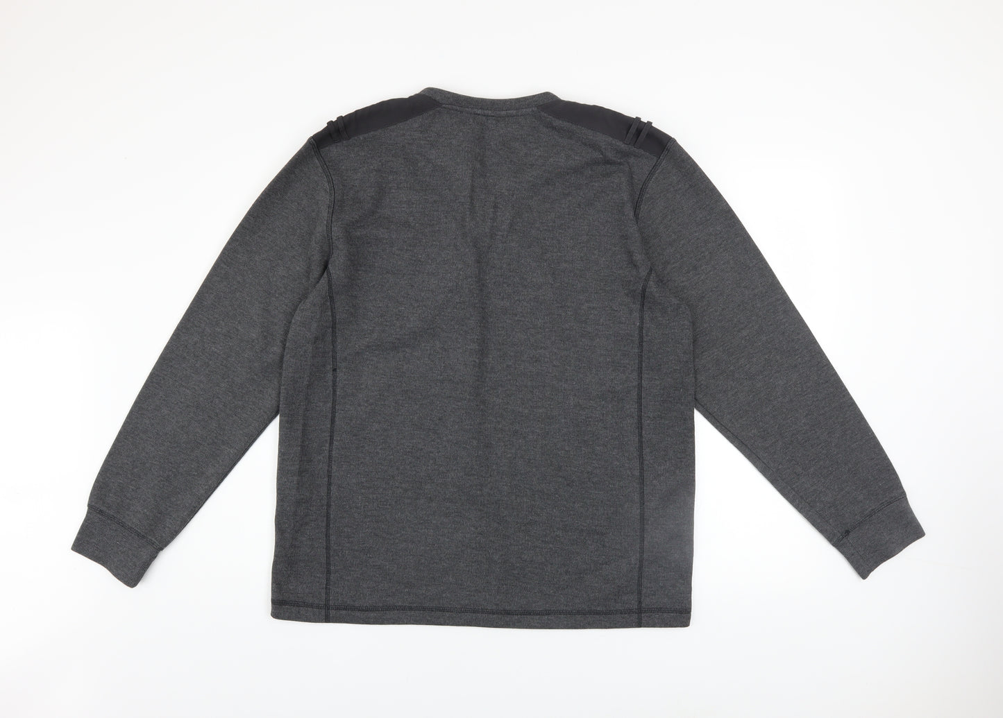 Denim Seventy3 Men's Grey Henley Sweatshirt Size L