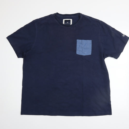 Crew Clothing Company Men's Blue 2XL Cotton Pocket T-Shirt