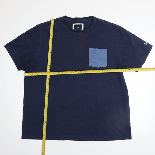 Crew Clothing Company Men's Blue 2XL Cotton Pocket T-Shirt