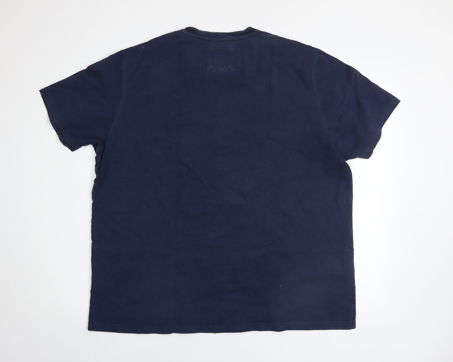Crew Clothing Company Men's Blue 2XL Cotton Pocket T-Shirt