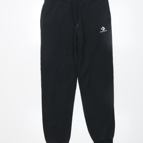 Converse Women’s Black XS Jogger Sweatpants 80% Cotton 20% Polyester