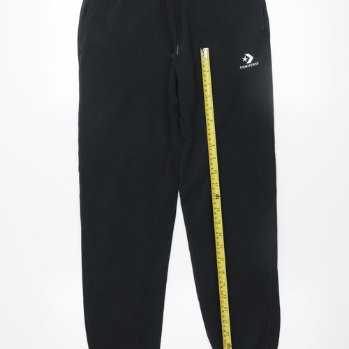 Converse Women’s Black XS Jogger Sweatpants 80% Cotton 20% Polyester