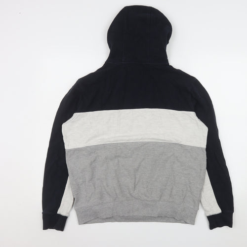 Burton Mens Grey Colour Block Pullover Hoodie M Regular Fit