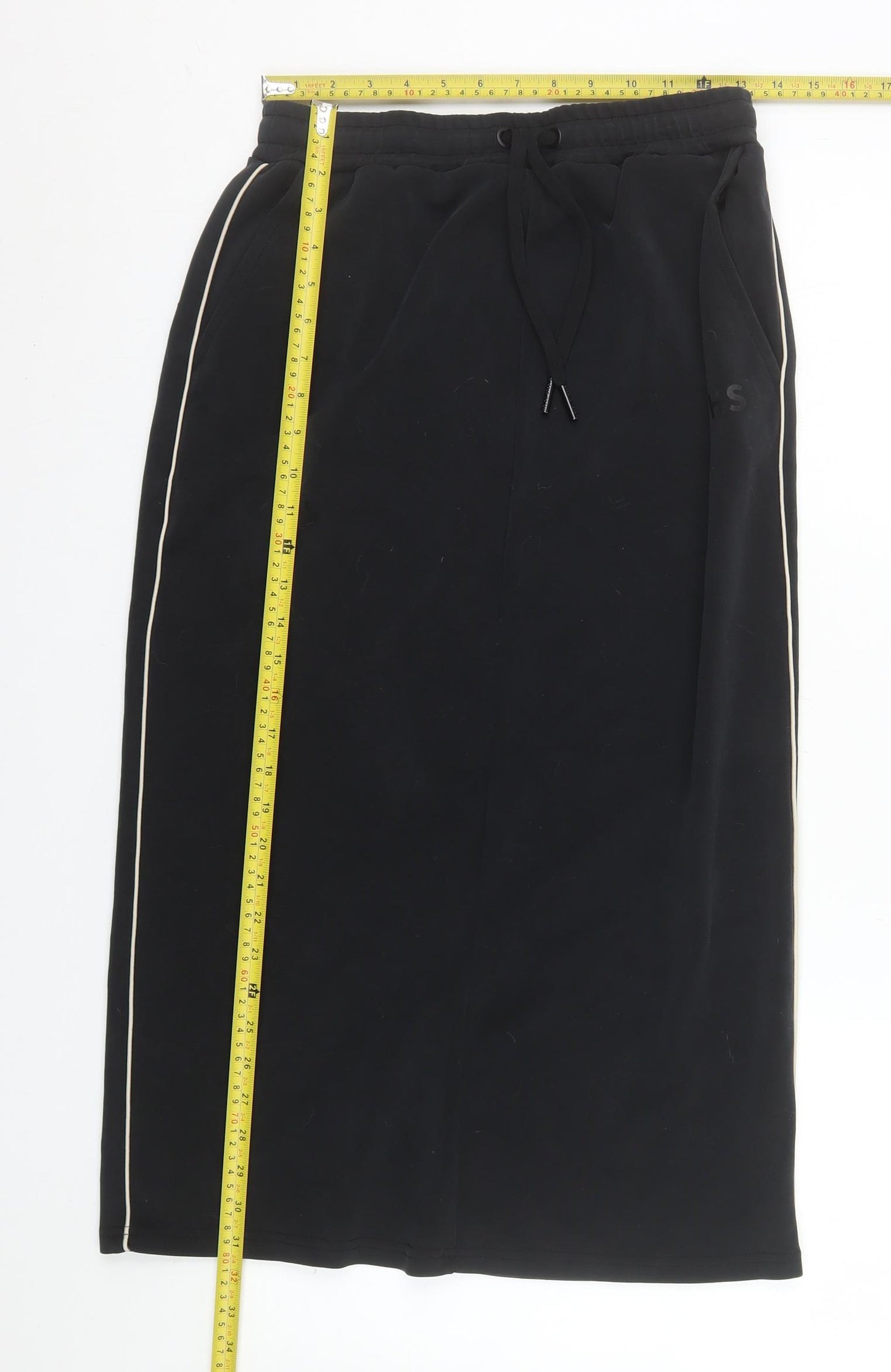 Helen Steele Dunnes Stores Women's Black Midi Jersey Skirt S
