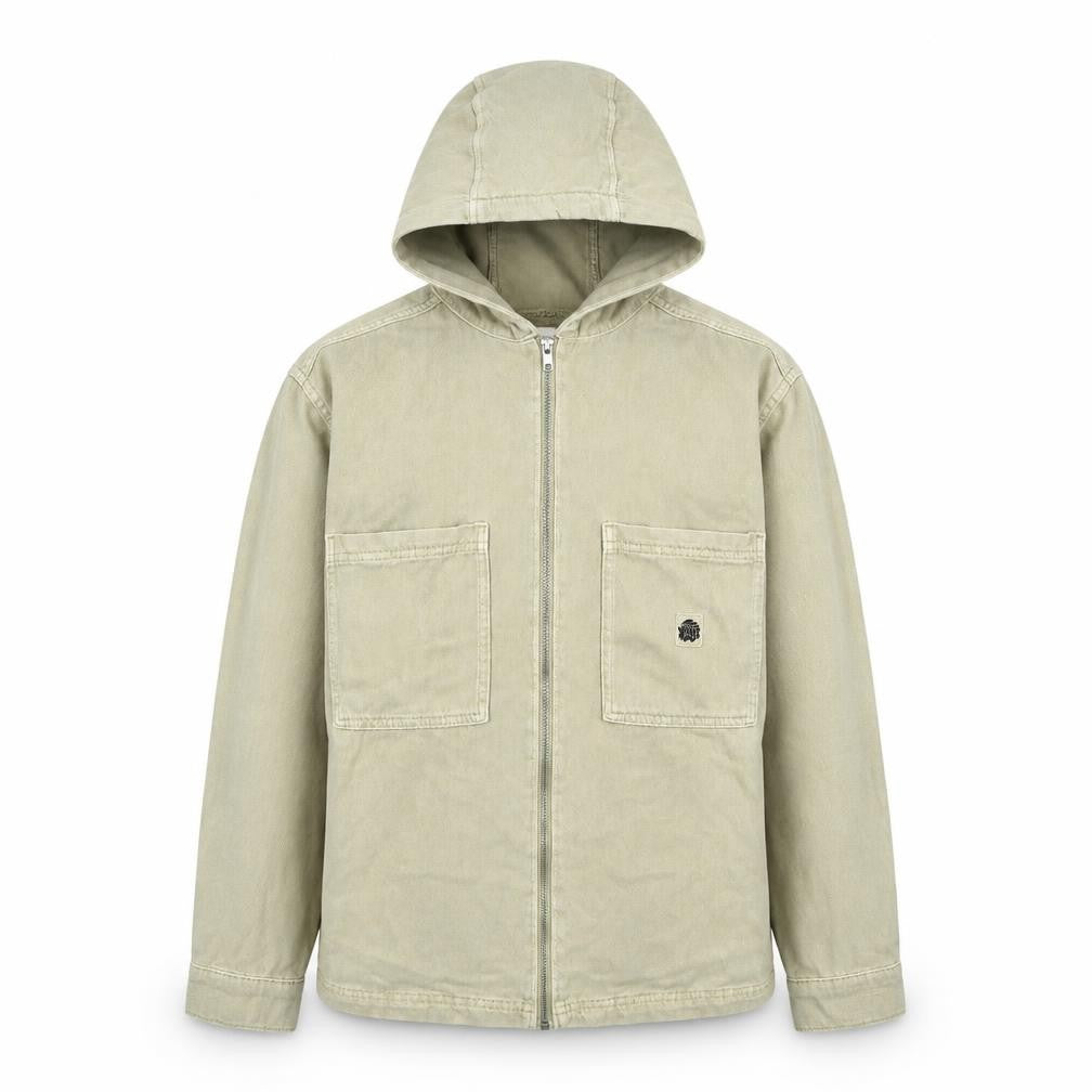 Zara Boys Beige Cotton Hooded Full Zip Jacket 13-14 Years