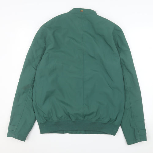 Tailored Originals Men's Green Bomber Jacket Size L Casual Zip Up