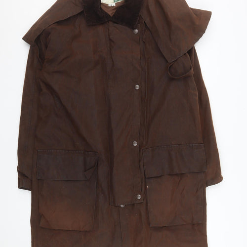 Jack Murphy Men's Brown XS Waterproof Long Riding Rain Coat