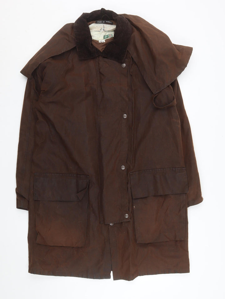 Jack Murphy Men's Brown XS Waterproof Long Riding Rain Coat
