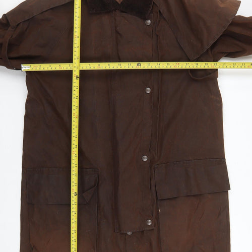 Jack Murphy Men's Brown XS Waterproof Long Riding Rain Coat