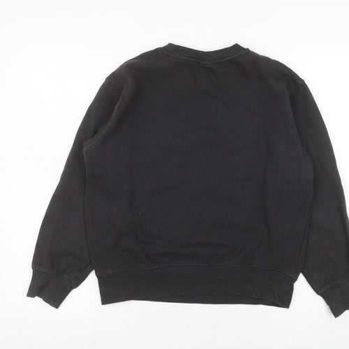 H&M L.O.G.G. Women's Black Rolling Stones Graphic Pullover Sweatshirt XS