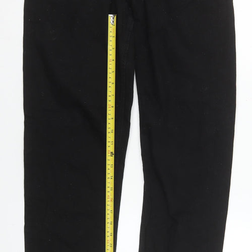 River Island Womens Black Straight Leg Jeans Size 32L Regular Fit