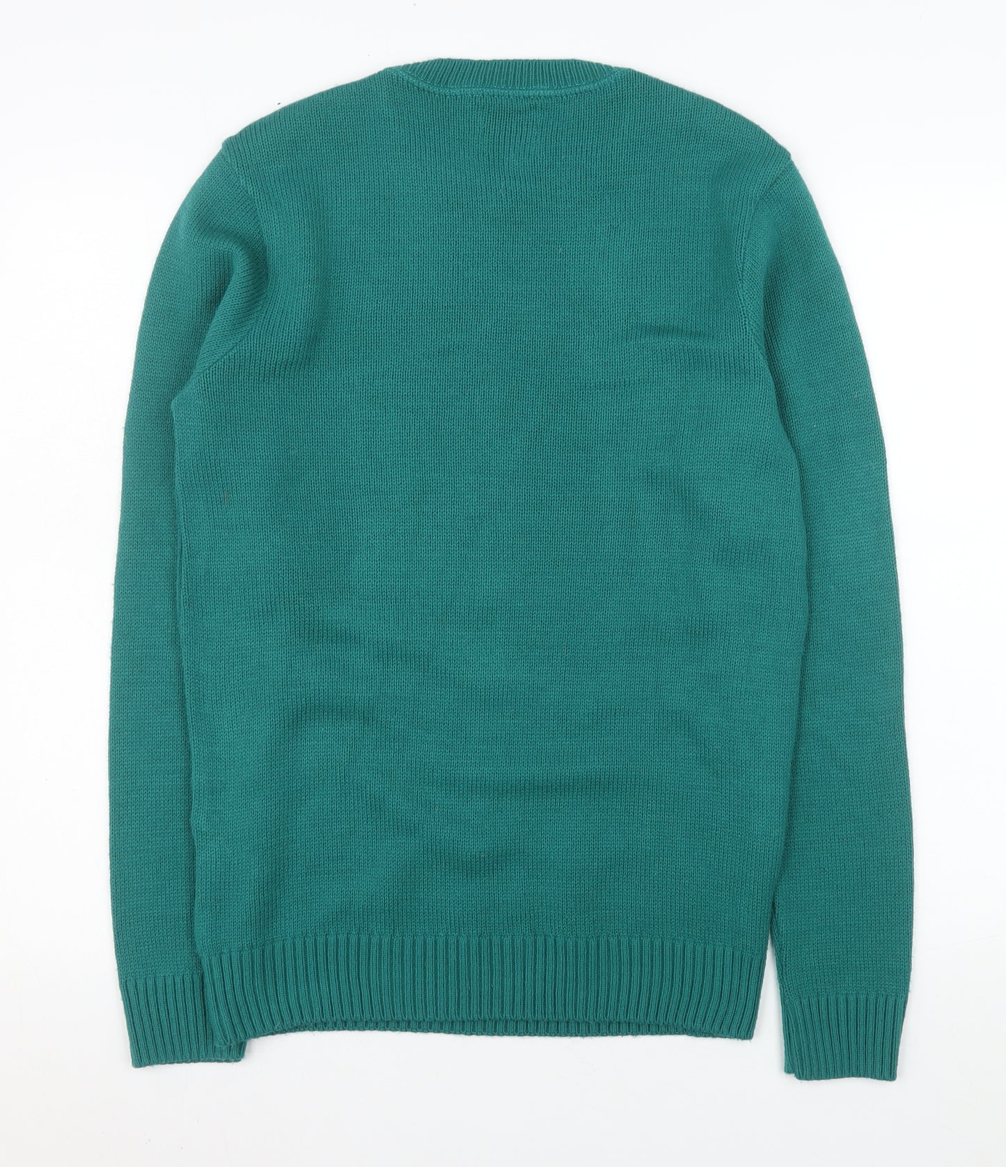SoulCal & Co Mens Green Elf Christmas Jumper Size M Pullover Knit