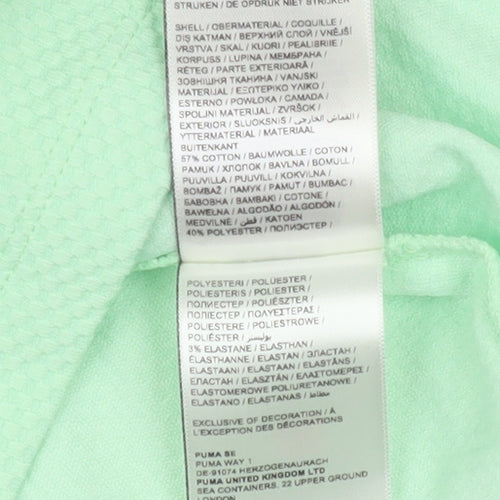 Puma Womens Green XL Racerback Tank Top Lightweight Activewear