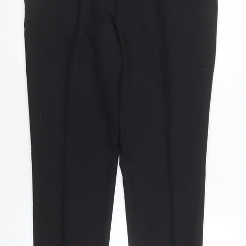 Benetti Men's Black Tailored Fit Dress Pants 36S Wool Blend