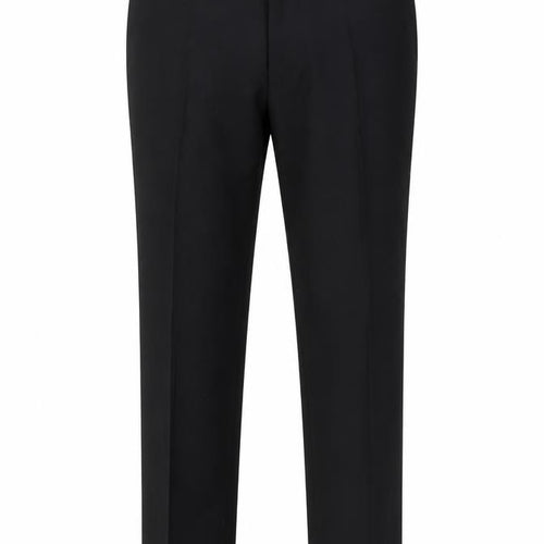 Benetti Men's Black Tailored Fit Dress Pants 36S Wool Blend