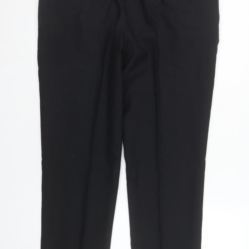Benetti Men's Black Tailored Fit Dress Pants 36S Wool Blend