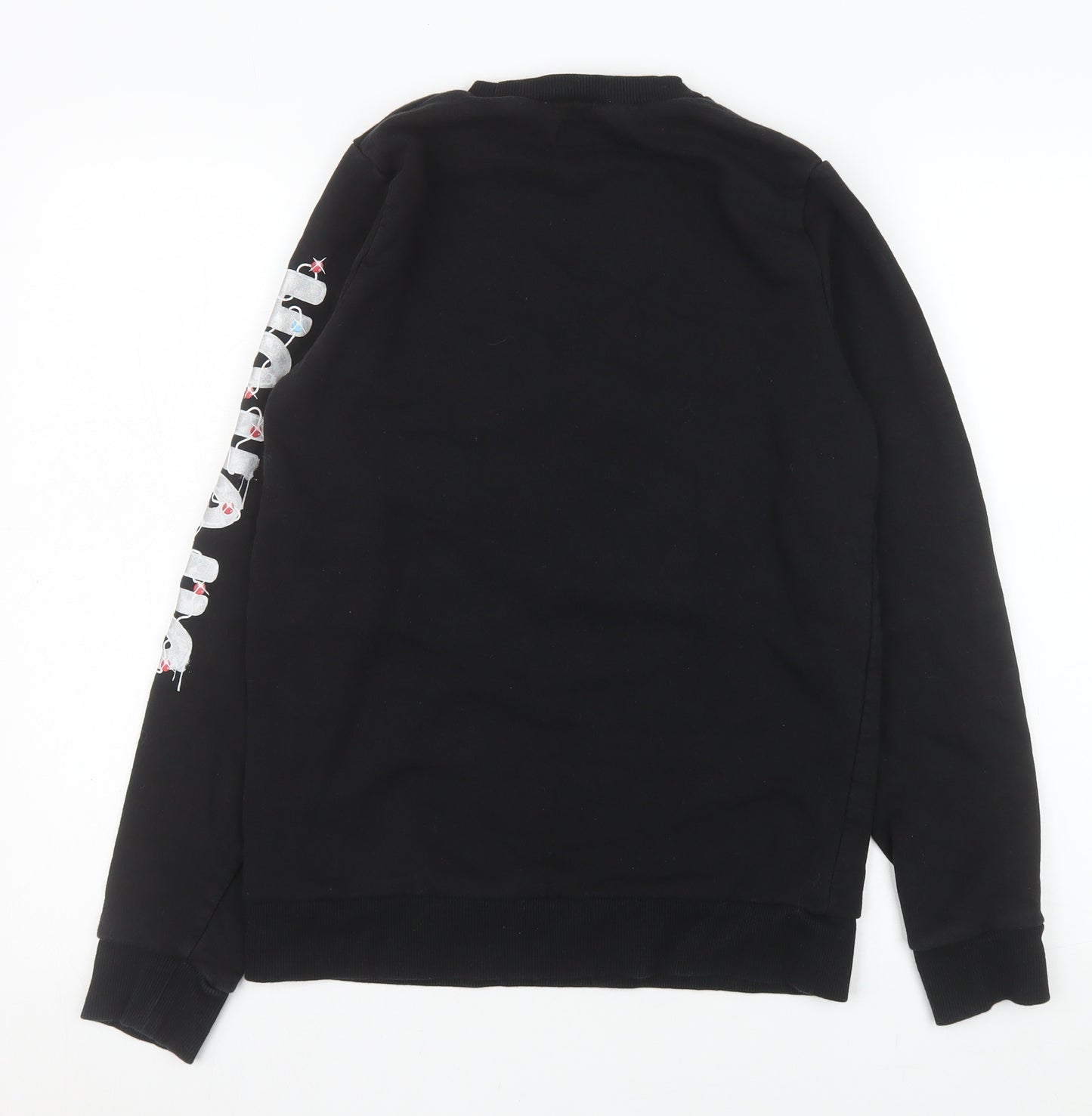 Next Boys Black Christmas Reindeer Graphic Pullover Sweatshirt 14 Years