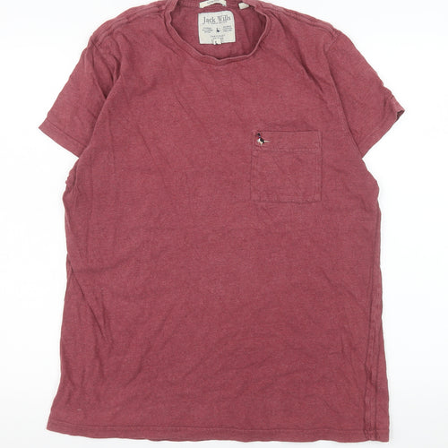 Jack Wills Men’s Red XL Crew Neck Cotton Jersey T-Shirt