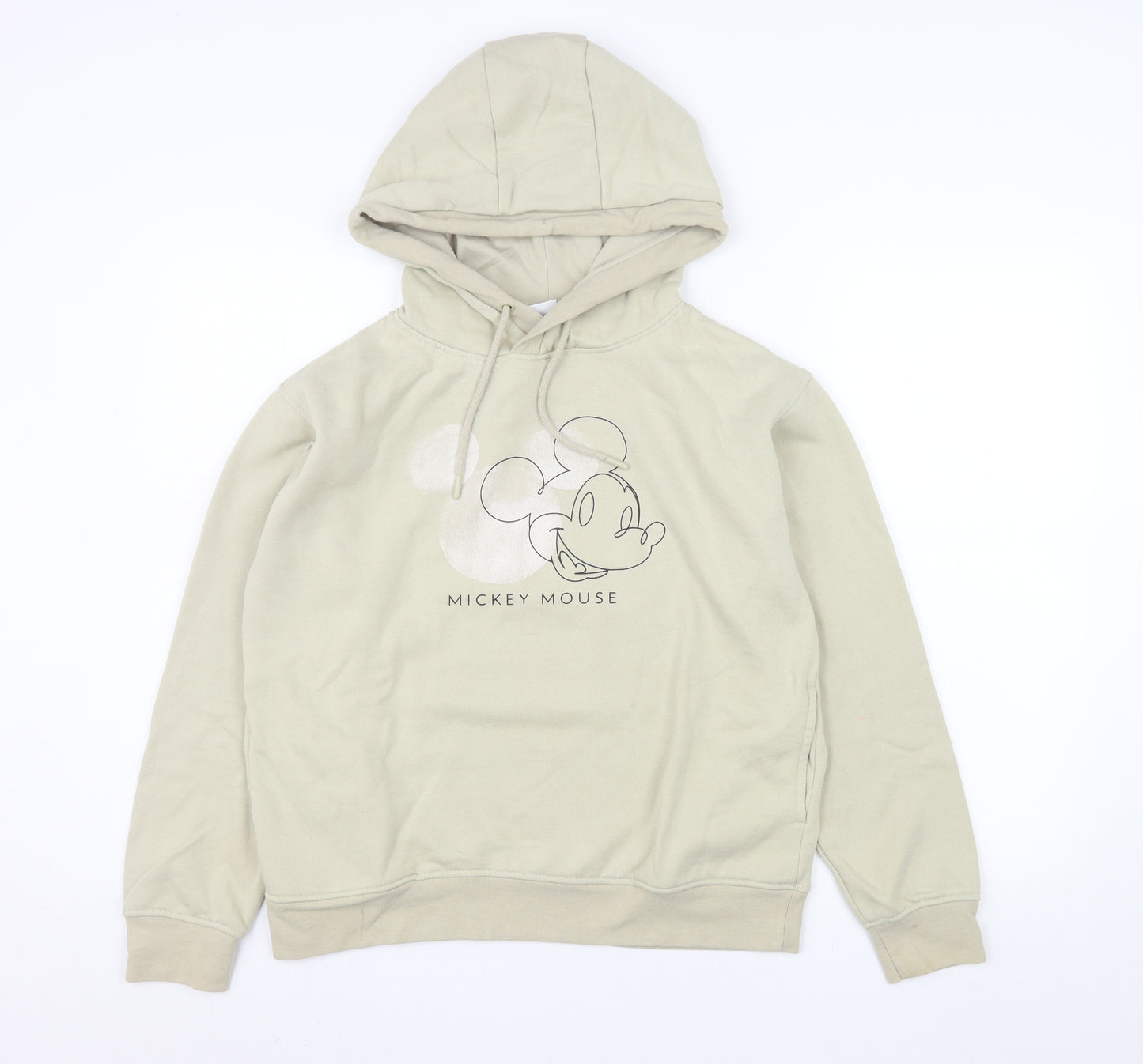 Primark Disney Women Beige Mickey Mouse Pullover Hoodie XS