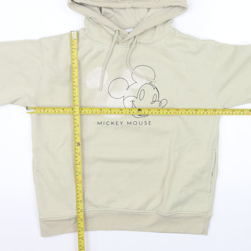 Primark Disney Women Beige Mickey Mouse Pullover Hoodie XS