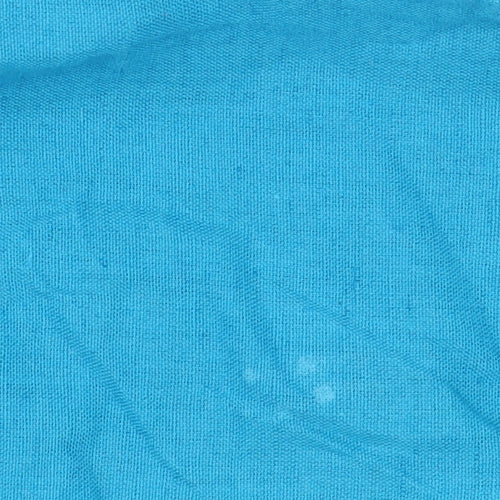 SimplyBe Women Blue Cotton Linen Tapered Casual Trousers Size 24