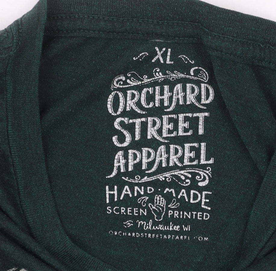 Orchard Street Apparel Men's Green XL Graphic Outdoor T-Shirt