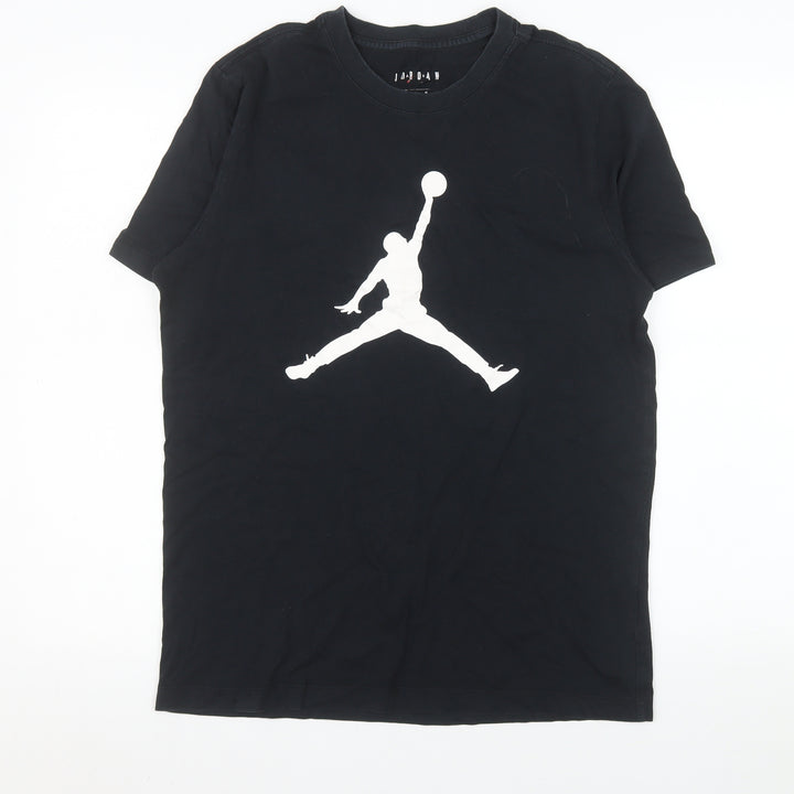 Jordan Men's Black Graphic Sports T-Shirt Size M Regular Fit
