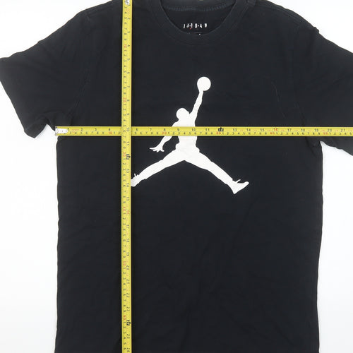 Jordan Men's Black Graphic Sports T-Shirt Size M Regular Fit