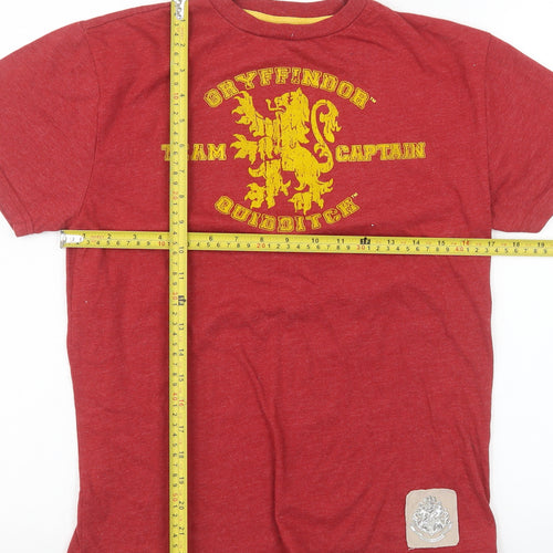 Harry Potter Girls Red Gryffindor Quidditch Team Captain T-Shirt M