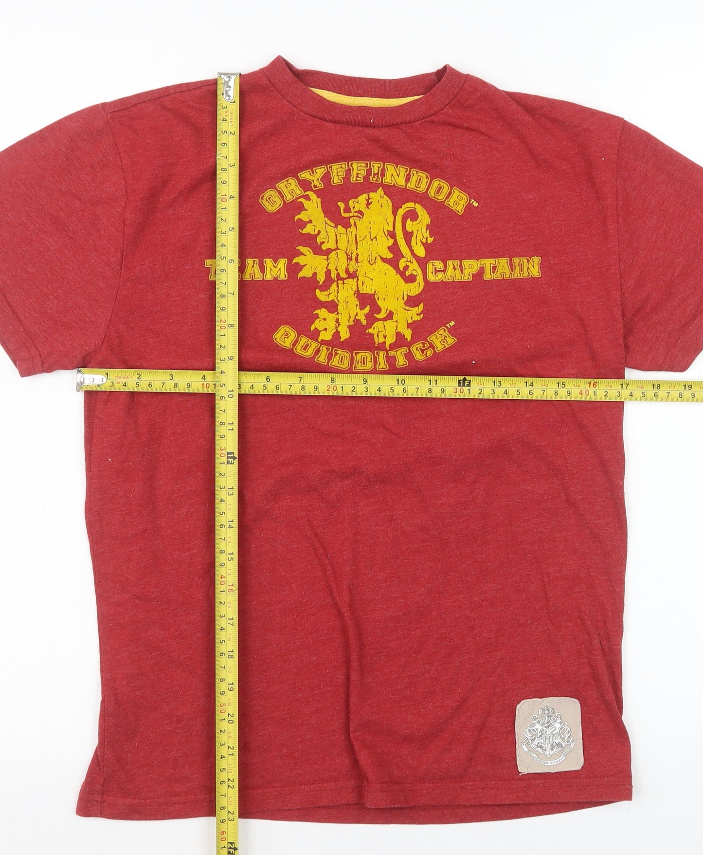 Harry Potter Girls Red Gryffindor Quidditch Team Captain T-Shirt M