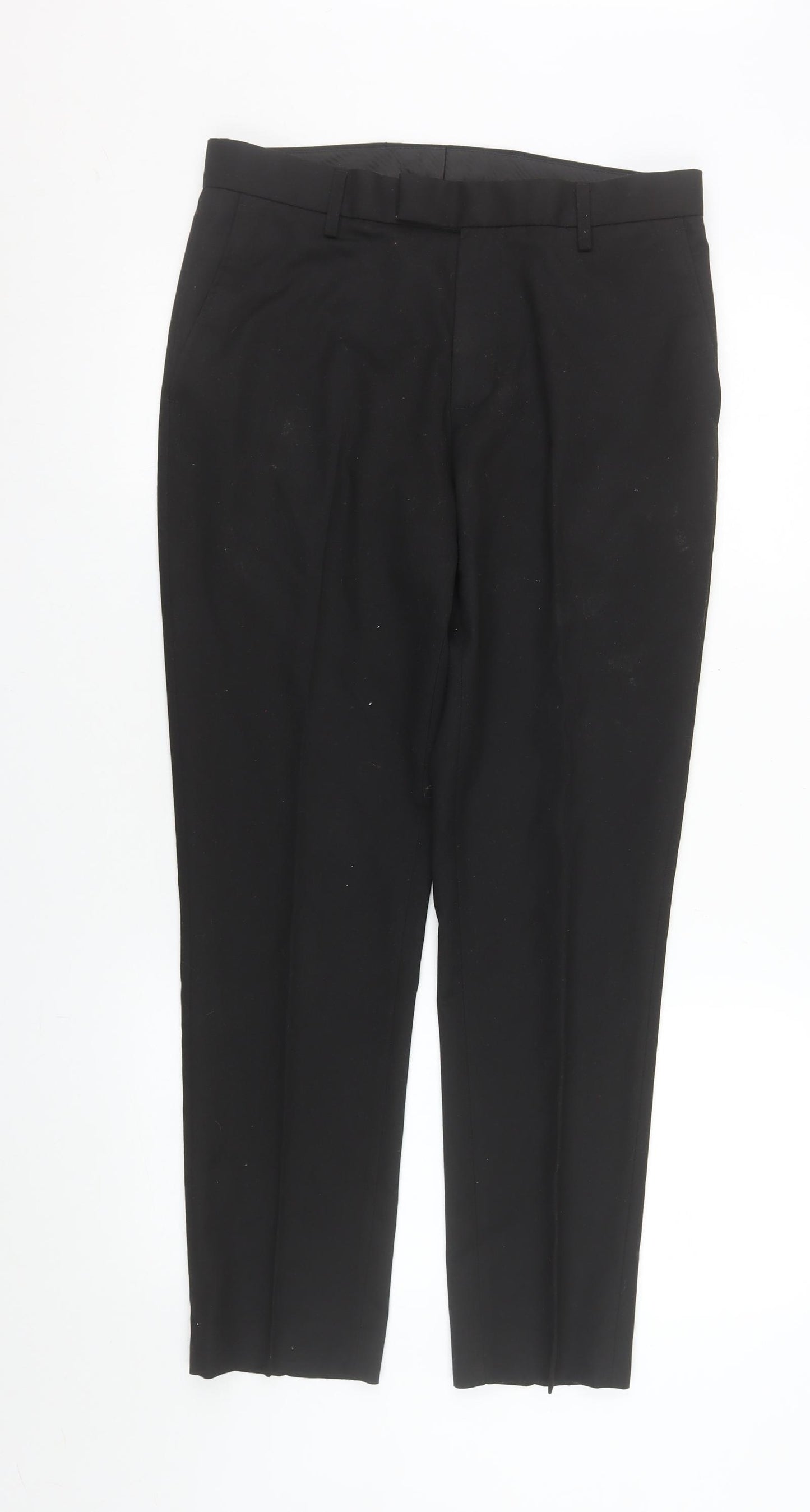 George Men's Black Dress Trousers Size 32R Formal Work Pants